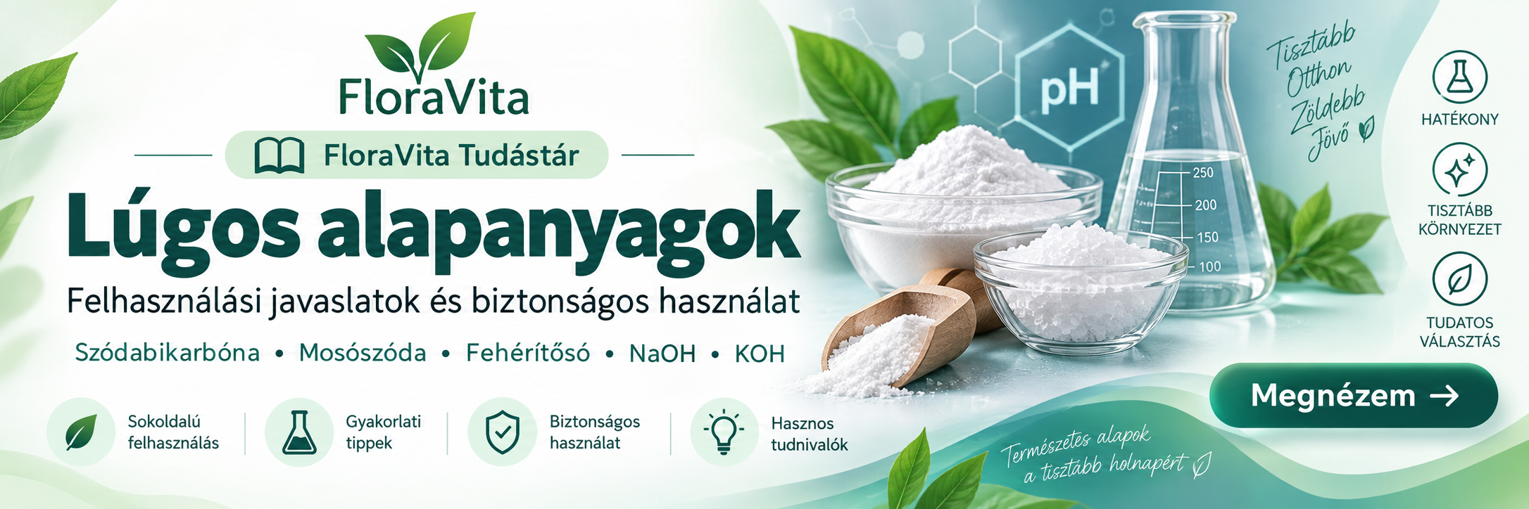 FloraVita Tudástár – Lúgos alapanyagok felhasználási javaslatok